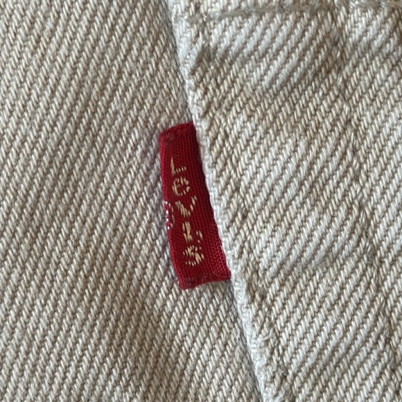 Levi’s 550 Relaxed Fit Jeans Straight Leg Tan/Beige  Cotton 2006 Red Tab 33x31 - Picture 4 of 14